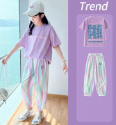 女童短袖套装夏装时髦中大童韩版新款网红洋气