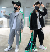 童装男童运动套装春秋装新款儿童中大童帅气男孩休闲两件